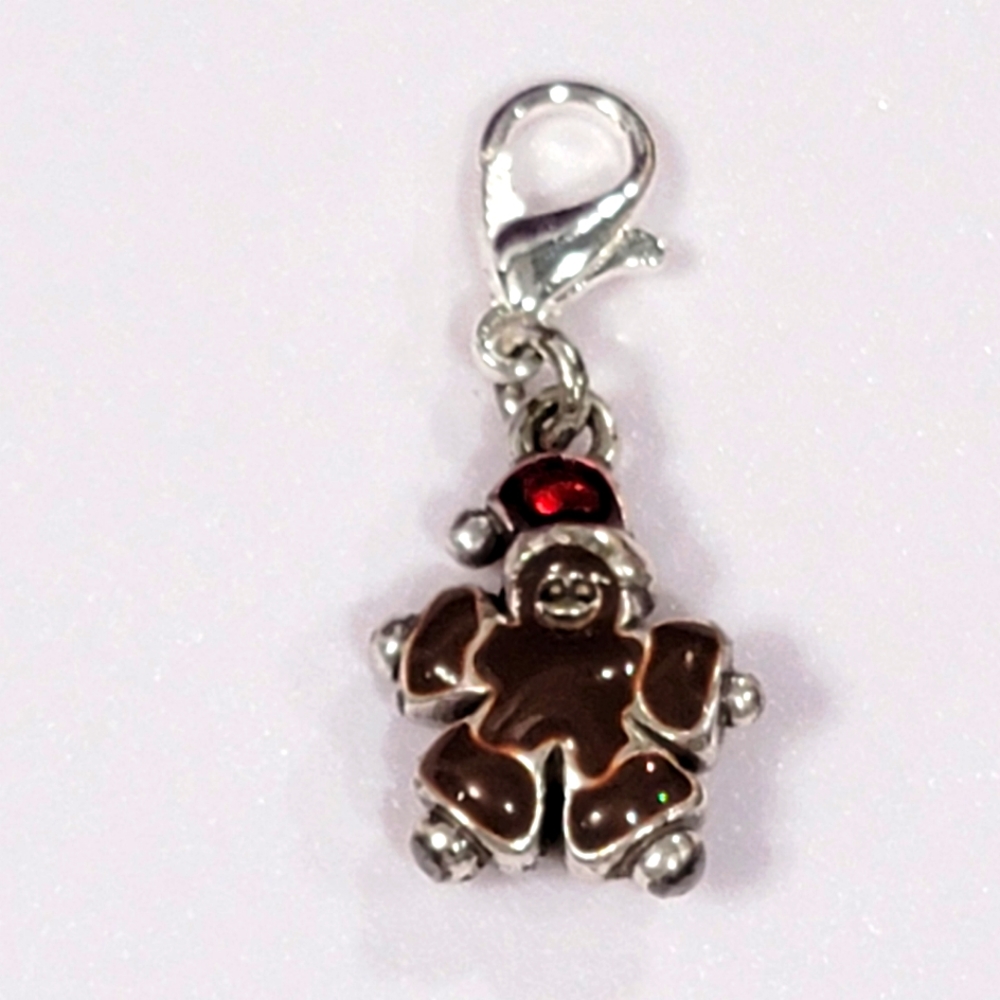 BRIGHTON RETIRED GINGERBREAD MAN SNAP CHARM NWOT